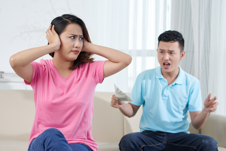 When couples argue about money, it can point to underlying problems in the relationship Credit:	DragonImages/Getty Images
