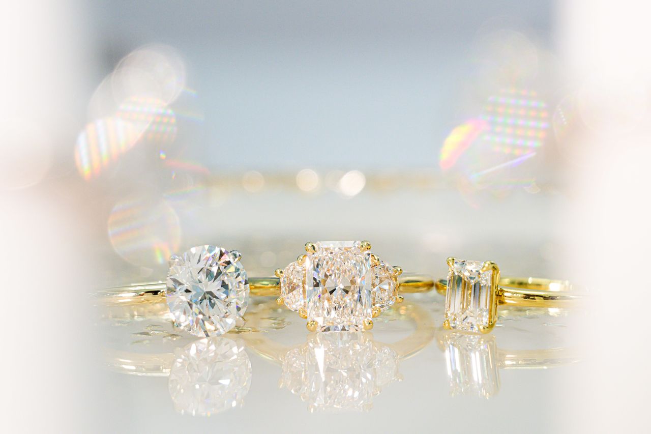 Engagement rings made with lab-grown diamonds are catching on. CAM POLLACK/THE WALL STREET JOURNAL