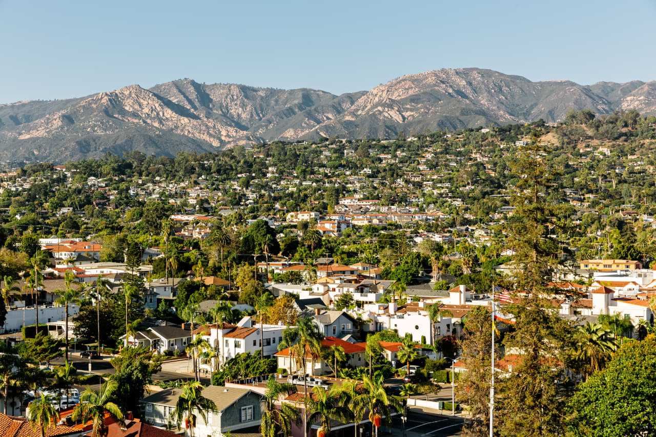 California’s Santa Maria-Santa Barbara metropolitan area ranked top of the Wall Street Journal/Realtor.com Emerging Housing Markets Index.
GETTY IMAGES